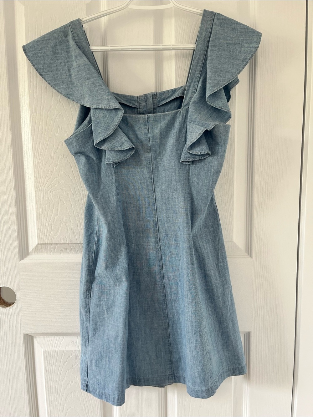 Topshop Button-Front Ruffle Dress - Picture 9 of 15